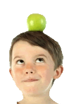 boy with apple